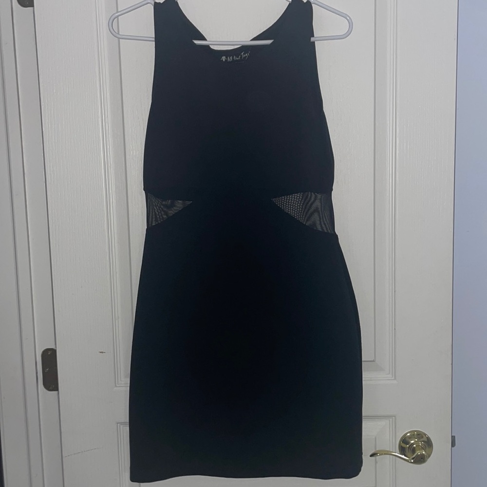 Black mini dress